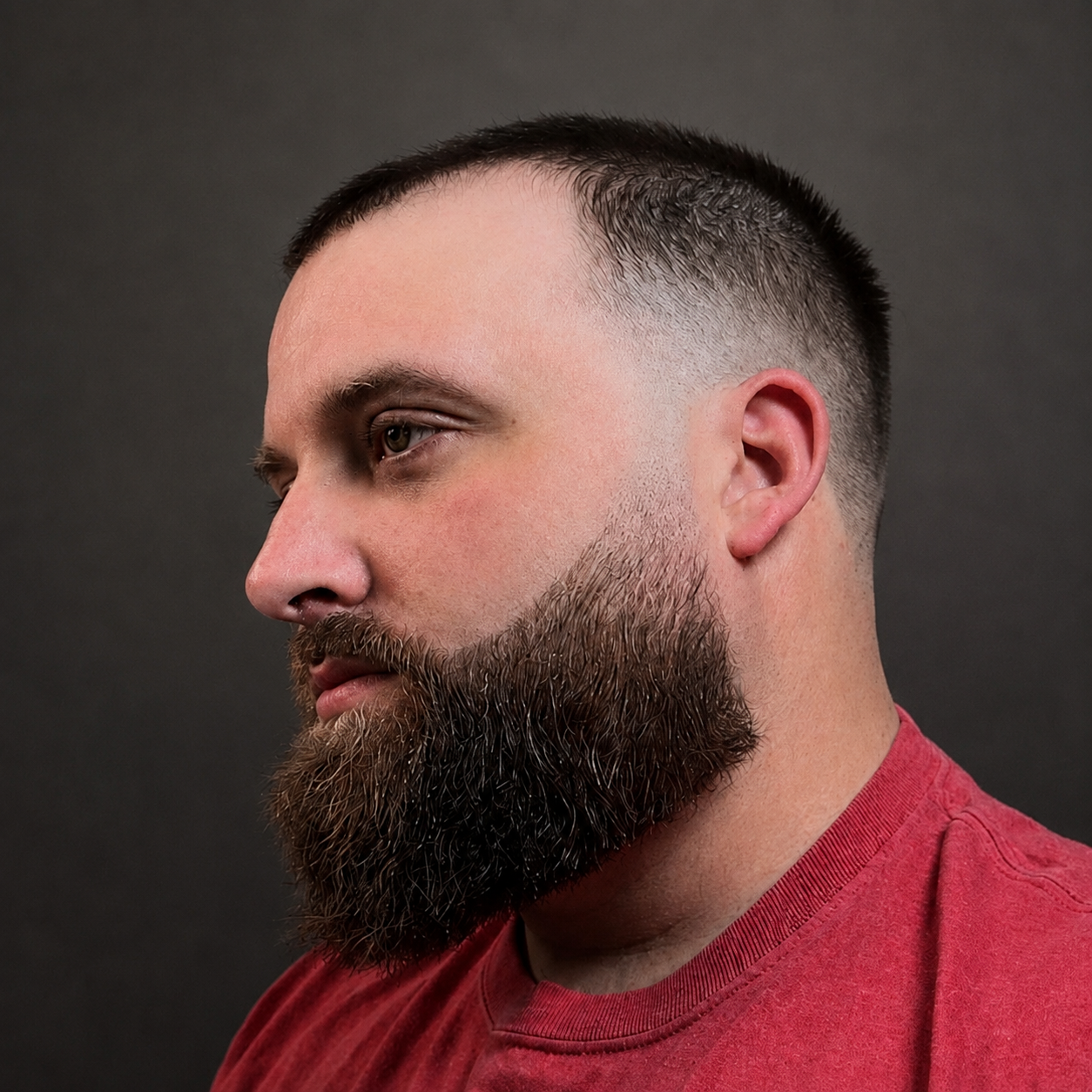 Beard trim and shape at Still Standing Studios barbershop, Bloomington IL