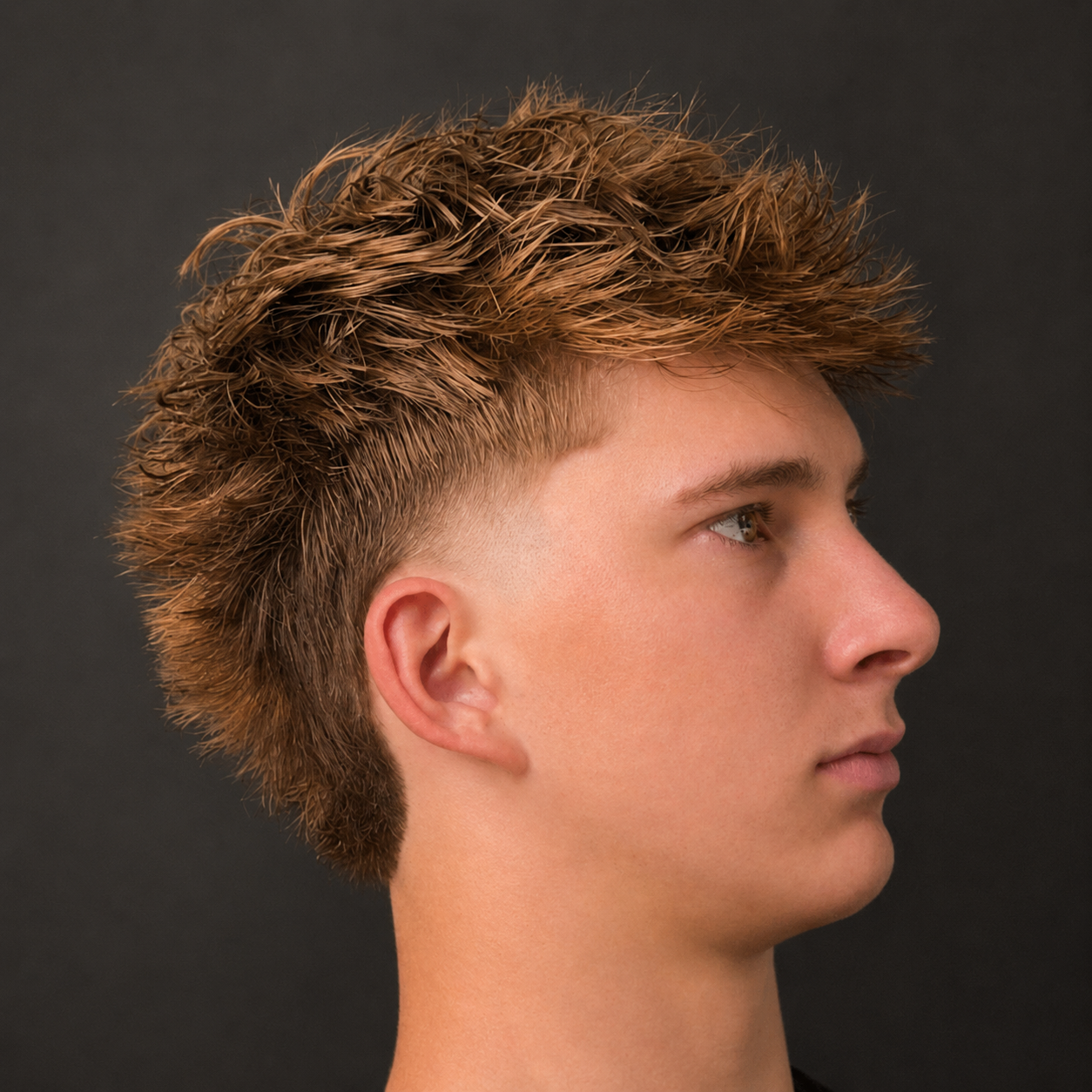 Mens haircut and fade at Still Standing Studios barbershop in Bloomington IL